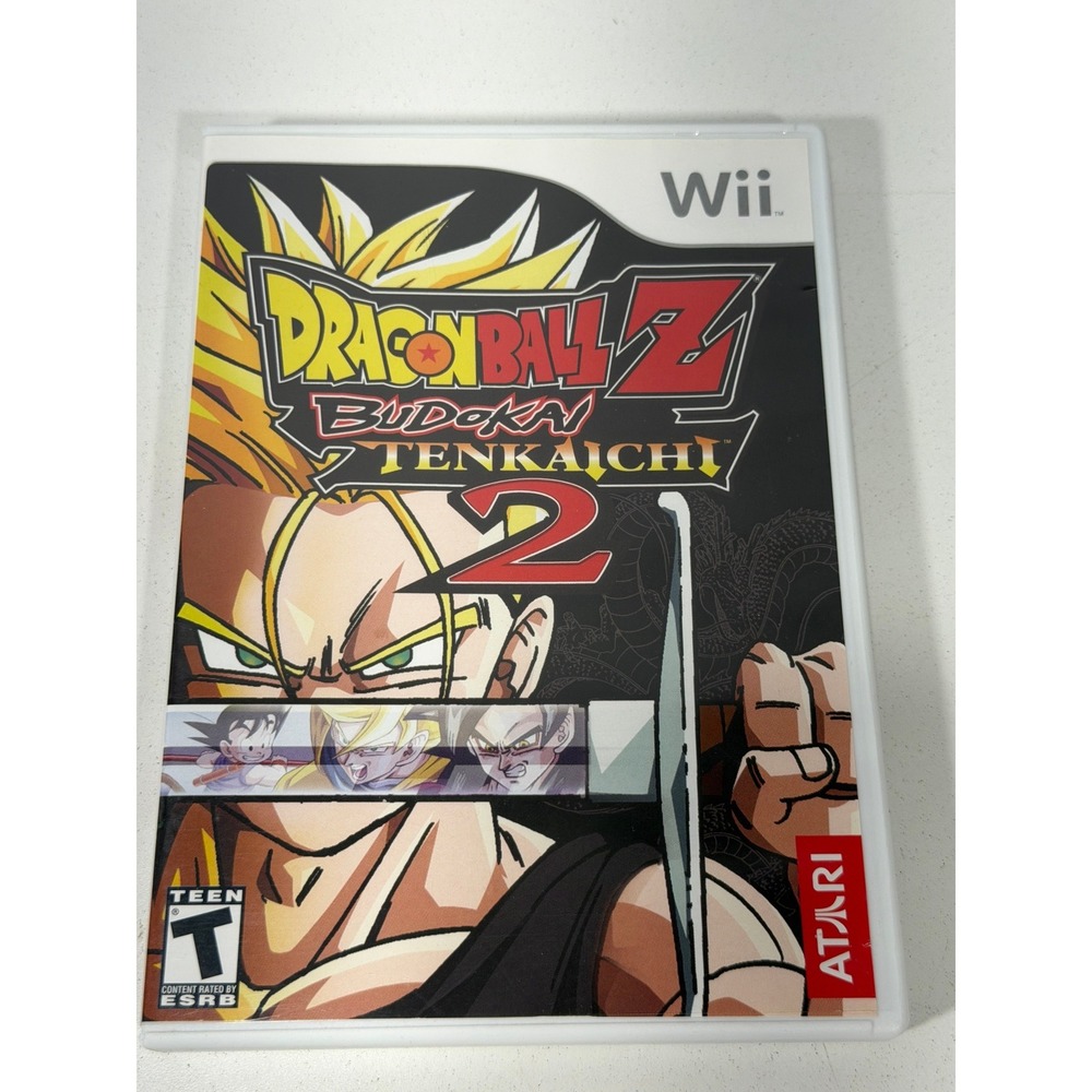 Dragon Ball Z Budokai Tenkaichi 2 Nintendo Wii Game Complete CIB Atari Spike